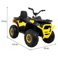 vaikiskas elektrinis keturratis - Ramiz Vaikiškas elektrinis keturratis ATV Desert, Geltona (Yellow) - 13 nuotrauka