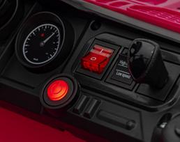 elektromobilis dvivietis dzipas - Dvivietis vaikiškas elektrinis automobilis Jeep Off Road 4x4, rožinis - 12 nuotrauka
