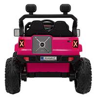 elektromobilis dvivietis dzipas - Dvivietis vaikiškas elektrinis automobilis Jeep Off Road 4x4, rožinis - 15 nuotrauka