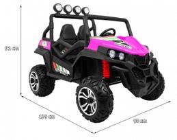 bagis vaikams - Vaikiškas elektrinis bagis Ramiz Grand Buggy 4x4 LIFT, rožinis (Pink) - 15 nuotrauka