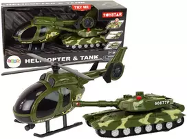 karinis - Lean Toys karinis tanko ir sraigtasparnio rinkinys, 2 d. - 1 nuotrauka