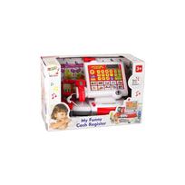 zaislai mergaitems - Lean Toys Kasos aparatas su liečiamu ekranu su priedais ir garsais - 2 nuotrauka