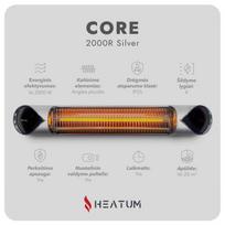 infraraudonuju spinduliu sildytuvai -  Heatum H2000R Core silver - 23 nuotrauka