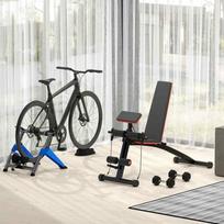 vonios spintele su - Homcom Daugiafunkcinis suoliukas 120 kg - Juodas (Black) - 2 nuotrauka