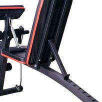 vonios spintele su - Homcom Daugiafunkcinis suoliukas 120 kg - Juodas (Black) - 3 nuotrauka