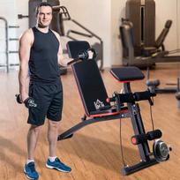 vonios spintele su - Homcom Daugiafunkcinis suoliukas 120 kg - Juodas (Black) - 9 nuotrauka