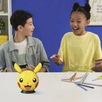3d delione - Ravensburger 3D Puzzleball Pokémon Pikachu su ausytėmis, 54 det. - 3 nuotrauka