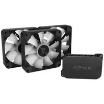 120 mm case - APNX FP1 120mm Black (juodas), 3 vnt. - 5 nuotrauka