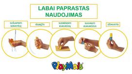 mandalu piesimo rinkiniai - PlayMais žaidimas mozaika 3000, Mandala - 2 nuotrauka