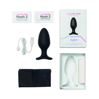 plugas - Lovense Hush 2 - išmanus analinis kištukas L (Juodas) - 2 nuotrauka
