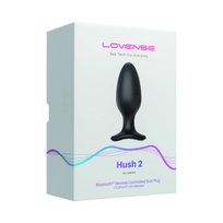 plugas - Lovense Hush 2 - išmanus analinis kištukas L (Juodas) - 3 nuotrauka