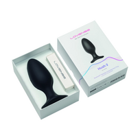 plugas - Lovense Hush 2 - išmanus analinis kištukas L (Juodas) - 4 nuotrauka