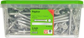 savisriegiai - Savisriegiai ESSVE CorrSeal Ving, 6,3 x 60 mm, su sparneliais, 200 vnt. - 3 nuotrauka