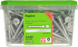 savisriegiai - Savisriegiai ESSVE CorrSeal Ving, 6,3 x 60 mm, su sparneliais, 200 vnt. - 4 nuotrauka
