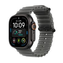 casio - Apple Watch Ultra 4 GPS + Cellular 49mm Black Titanium Case with Translucent Black Ocean Band - 3 nuotrauka