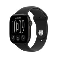 apyranke band - Apple Watch Series 12 GPS + Cellular 46mm Black Aluminium Case with Black Sport Band - S/M - 2 nuotrauka