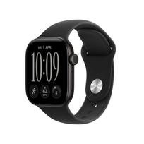 apple watch ismanieji laikrodziai - Apple Watch Series 12 GPS 42mm Black Aluminium Case with Black Sport Band - M/L - 2 nuotrauka