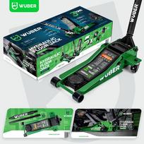 automobiliai - Hidraulinis žemo profilio domkratas Wuber W22022 85-430mm, 3t - 2 nuotrauka
