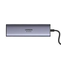 c rj45 adapteris - UGREEN CM512 6-in-1 Adapter USB-C to 2x USB + HDMI + USB-C + RJ45 + TF/SD (Grey) - 4 nuotrauka