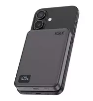 powerbank 20w - Ksix Powerbank Magslim 10000mAh, 20W, juodas (black) - 1 nuotrauka