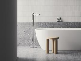 ravak chrome vonias - Vonios maišytuvas su dušo komplektu Ravak Spring 080.00CR.RB07A, baltas - 3 nuotrauka