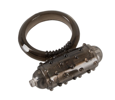 vibro ziedas - Vibruojantis penio žiedas "​​​Vibro Ring"​​​ (juodas) - 5 nuotrauka