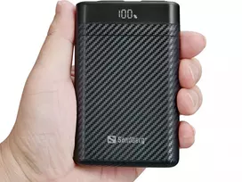 powerbank 20w - Sandberg Survivor Nano Powerbank 10000, 10000mAh, 20W, juodas - 6 nuotrauka