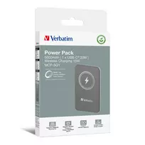 belaidis power bank - Verbatim Charge 'n' Go 5000 mAh Belaidis (Pilkas/Grey) - 5 nuotrauka
