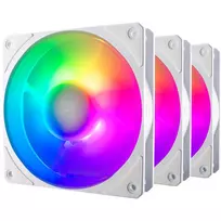 120mm argb pack - Cooler Master Mobius 120P ARGB White 3-pack - 4 nuotrauka