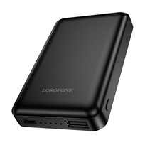 borofone power bank - Borofone BJ82 Dawn, 5000mAh, USB, magnetinis, su belaidžiu įkrovimu, juodas - 7 nuotrauka