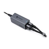 usb 2.4 a - FORCELL F-ENERGY GaN III VT-49 stalinis įkroviklis 2 x Type C + 2 x USB A PD QC4.0 SFC2.0 5A 100W pilka (Gray) - 2 nuotrauka