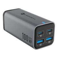 usb 2.4 a - FORCELL F-ENERGY GaN III VT-49 stalinis įkroviklis 2 x Type C + 2 x USB A PD QC4.0 SFC2.0 5A 100W pilka (Gray) - 6 nuotrauka