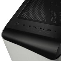 korpusas silverstone - Silverstone Seta A1 ATX Mid-Tower Silver - 2 nuotrauka