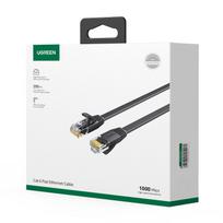 tinklo kabeliai utp cat 6 - Ugreen NW102 Ethernet plokščias kabelis RJ45 Cat.6 UTP 0.5m Juodas (Black) - 2 nuotrauka