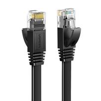 tinklo kabeliai utp cat 6 - Ugreen NW102 Ethernet plokščias kabelis RJ45 Cat.6 UTP 0.5m Juodas (Black) - 5 nuotrauka