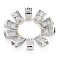 cat6 kabelis - UGREEN Ethernet RJ45 Metal plug, 8P/8C, Cat.6, UTP (10pcs.) - 2 nuotrauka
