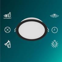 sviestuvai - Philips - Įleidžiamas LED šviestuvas MESON LED/5,5W/4000K, juodas (Black) - 3 nuotrauka