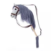 hobby horsing - HOPPIHORSE Hobby Horse A3, pilkas, arklys ant lazdos - 5 nuotrauka