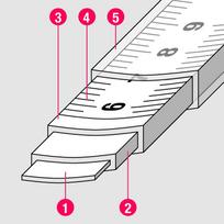 magnetai ruletei - Matavimo ruletė BMI twoCOMP B472541021M; 5 m - 4 nuotrauka