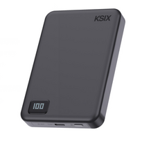 powerbank 20w - Ksix Powerbank Magslim 10000mAh, 20W, juodas (black) - 5 nuotrauka