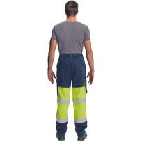 darbines kelnes - Darbo kelnės vyrams Cerva Multinorm TAP PM HV, geltona/tamsiai mėlyna - navy, 4XL dydis - 2 nuotrauka