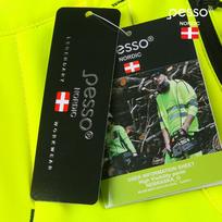 softshell kelnes - Softshell kelnės Nebraska, Hi-Vis CL2, geltona/juoda C44, Pesso - 3 nuotrauka