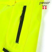 softshell kelnes - Softshell kelnės Nebraska, Hi-Vis CL2, geltona/juoda C44, Pesso - 15 nuotrauka
