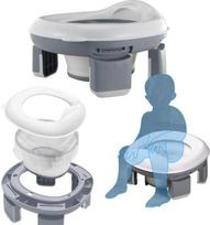 kelioninis puodukas - Reach Portable Potty 3in1 kelioninis puodukas, Baltas/Pilkas (White/Grey) - 6 nuotrauka