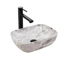 mini kriaukle praustuvas - Rea BELINDA MINI, stalviršio kriauklė, pilka (Grey) - 2 nuotrauka