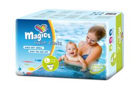 MAGICS maudymosi kelnaitės Swimpants, L dydis, 14+ kg, 10 vnt.
