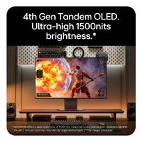 240hz monitorius - LG UltraGear Evo AI 32GX870B-B 31.5", Tandem OLED, 480Hz FHD / 240Hz 4K, HDR500, USB-C PD90W - 4 nuotrauka