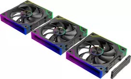 120 mm case - Xilence XPF360.ARGB 120mm Black (juodas), 3 vnt. - 2 nuotrauka