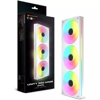 rgb ventiliatoriai - Cougar Unity360-FB 360 ARGB PWM Reversed Fan White - 2 nuotrauka