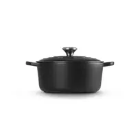 le creuset signature - LeCreuset Ketaus puodas Signature 24 cm, juodas (Black) - 2 nuotrauka